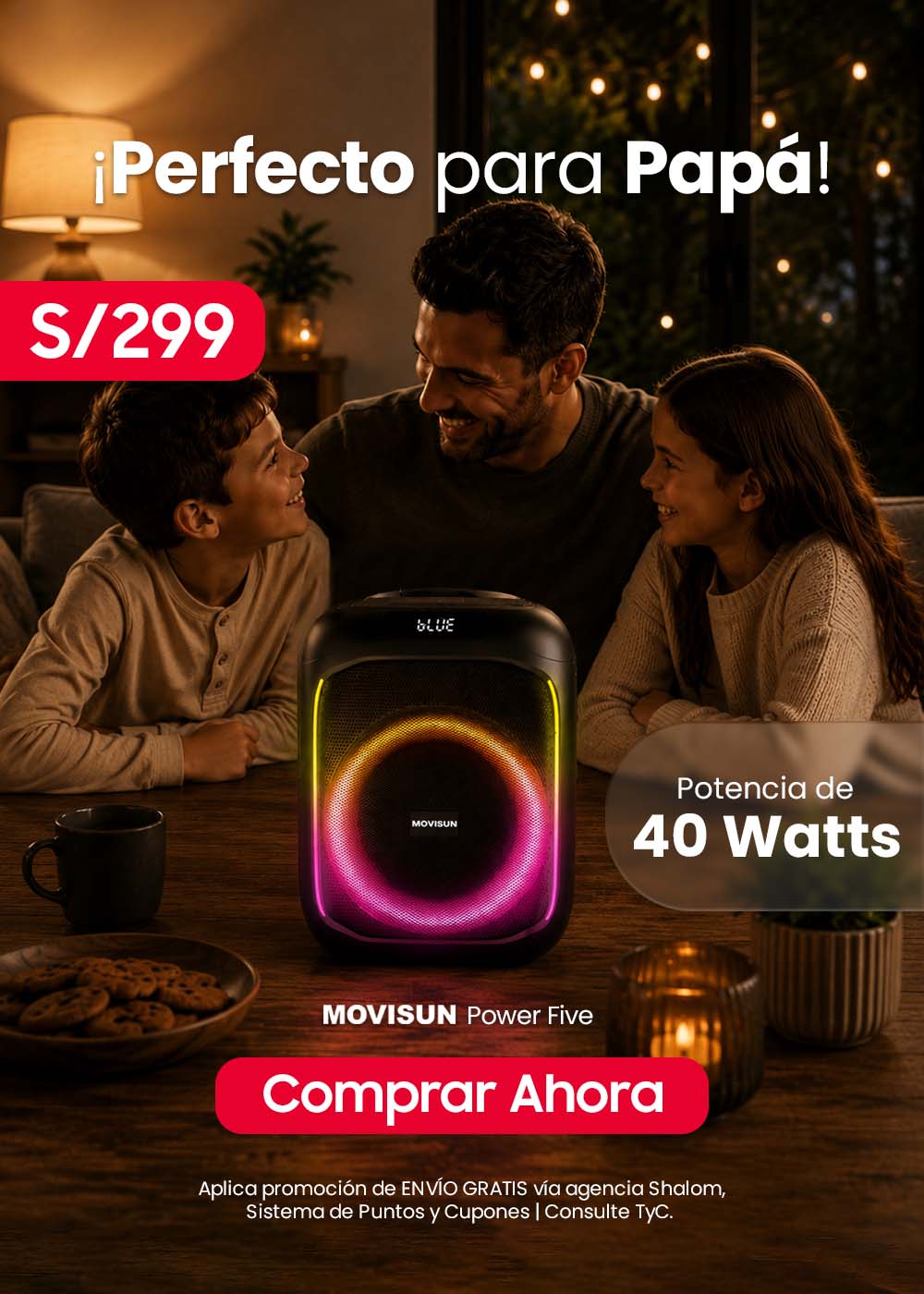 ¡Perfecto para Papá! - Movisun Power Five