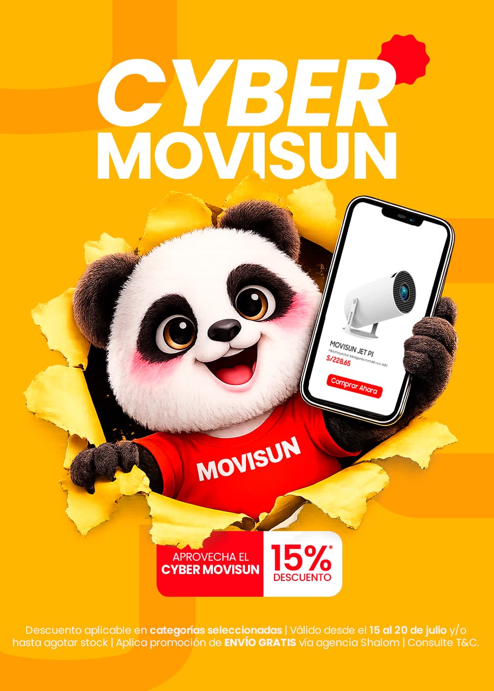 Cyber Movisun | Proyector Jet P1